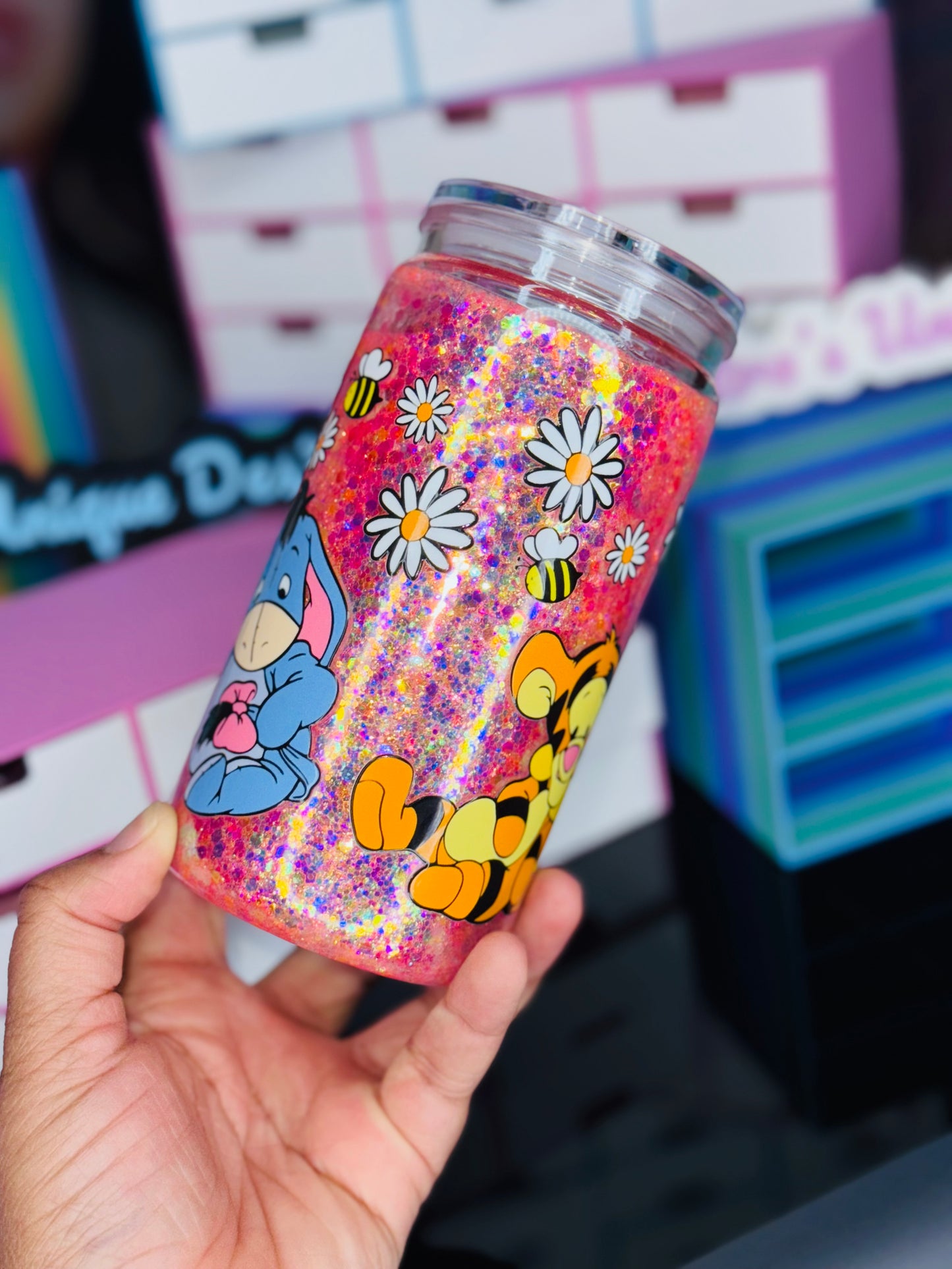 16oz Acrylic Snow globe Tumbler (Ready To ship)