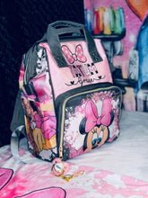 Load image into Gallery viewer, Minnie Mouse Diaper Bag and Minky Baby Blanket Bundle
