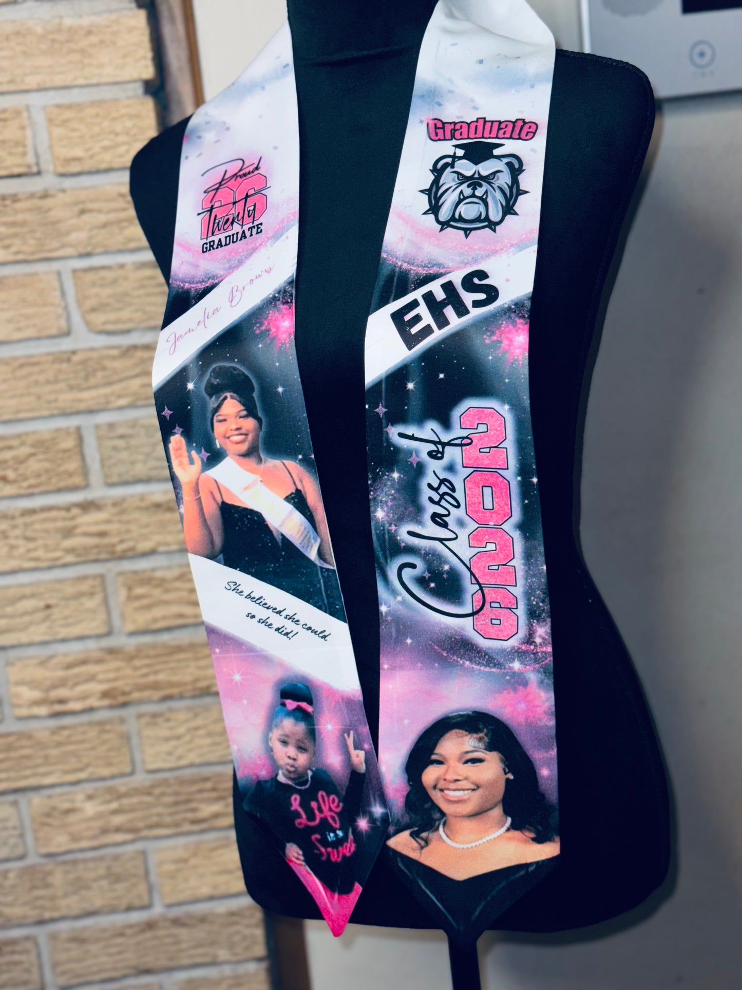 Custom Adult Size Graduation Stole