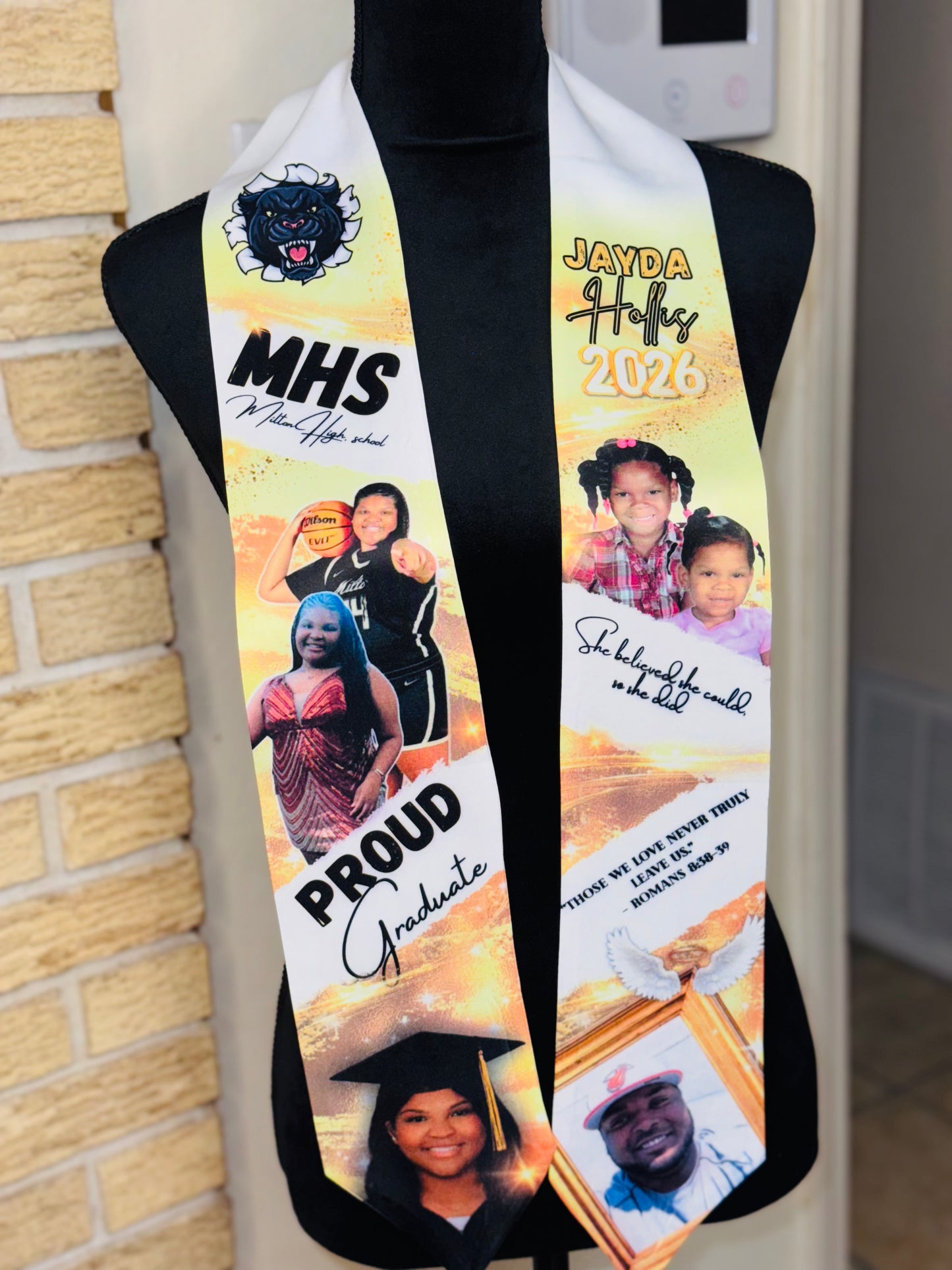 Custom Adult Size Graduation Stole