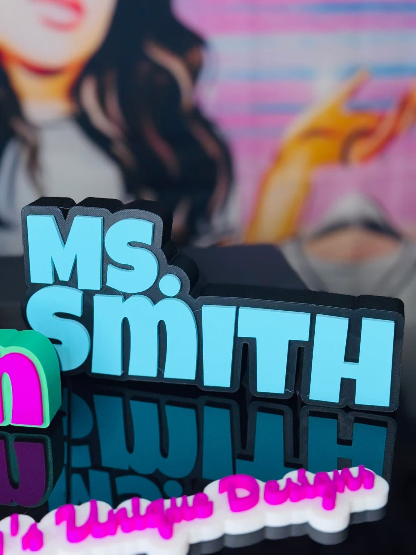 Teacher Desk Name Sign