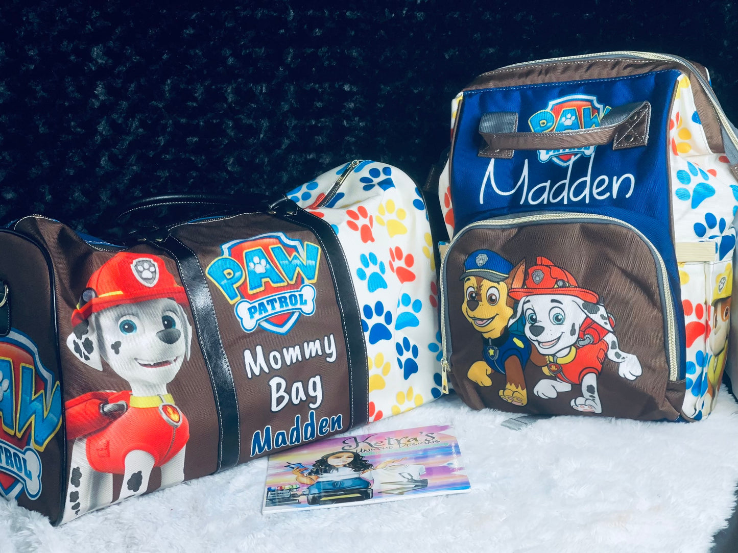 Paw Patrol Mommy Bag hospital bag with matching Baby Bag Bundle