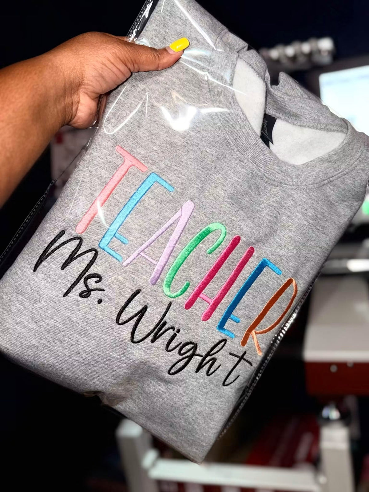Rainbow Teacher Sweatshirt