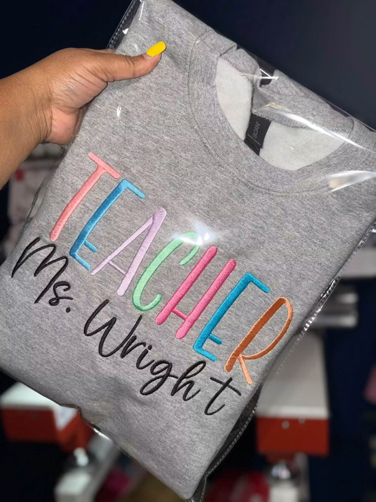 Rainbow Teacher Sweatshirt