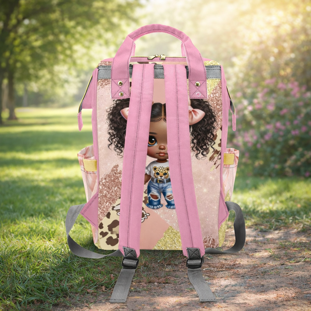 ✨ Bow & Blush Diaper Bag