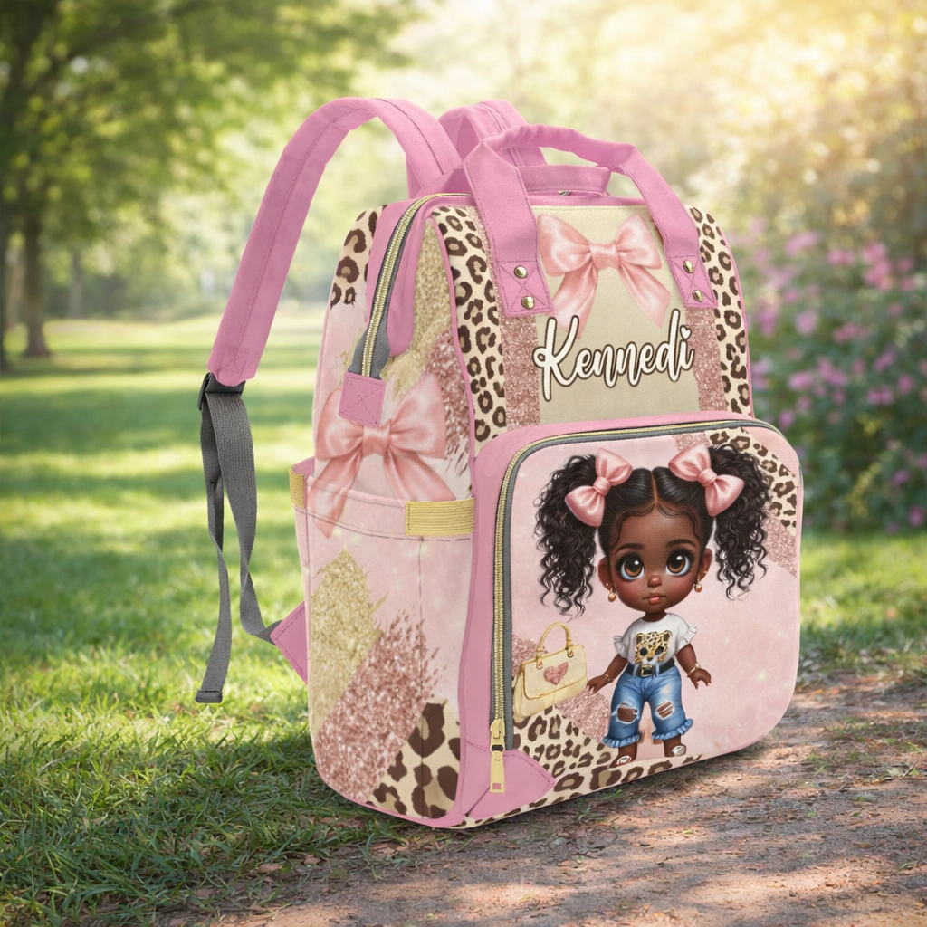 ✨ Bow & Blush Diaper Bag