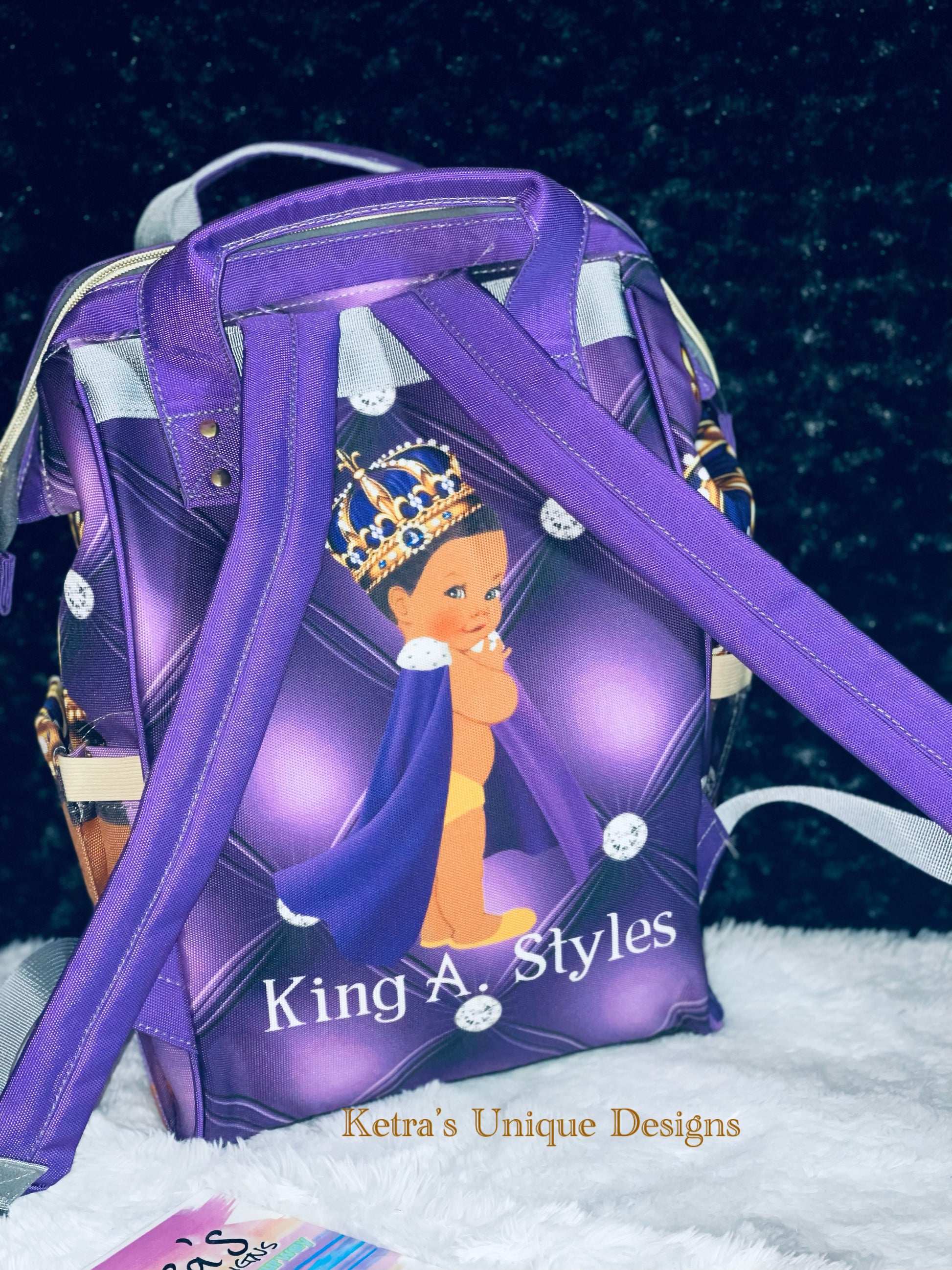Little Prince Purple and Black baby bag!