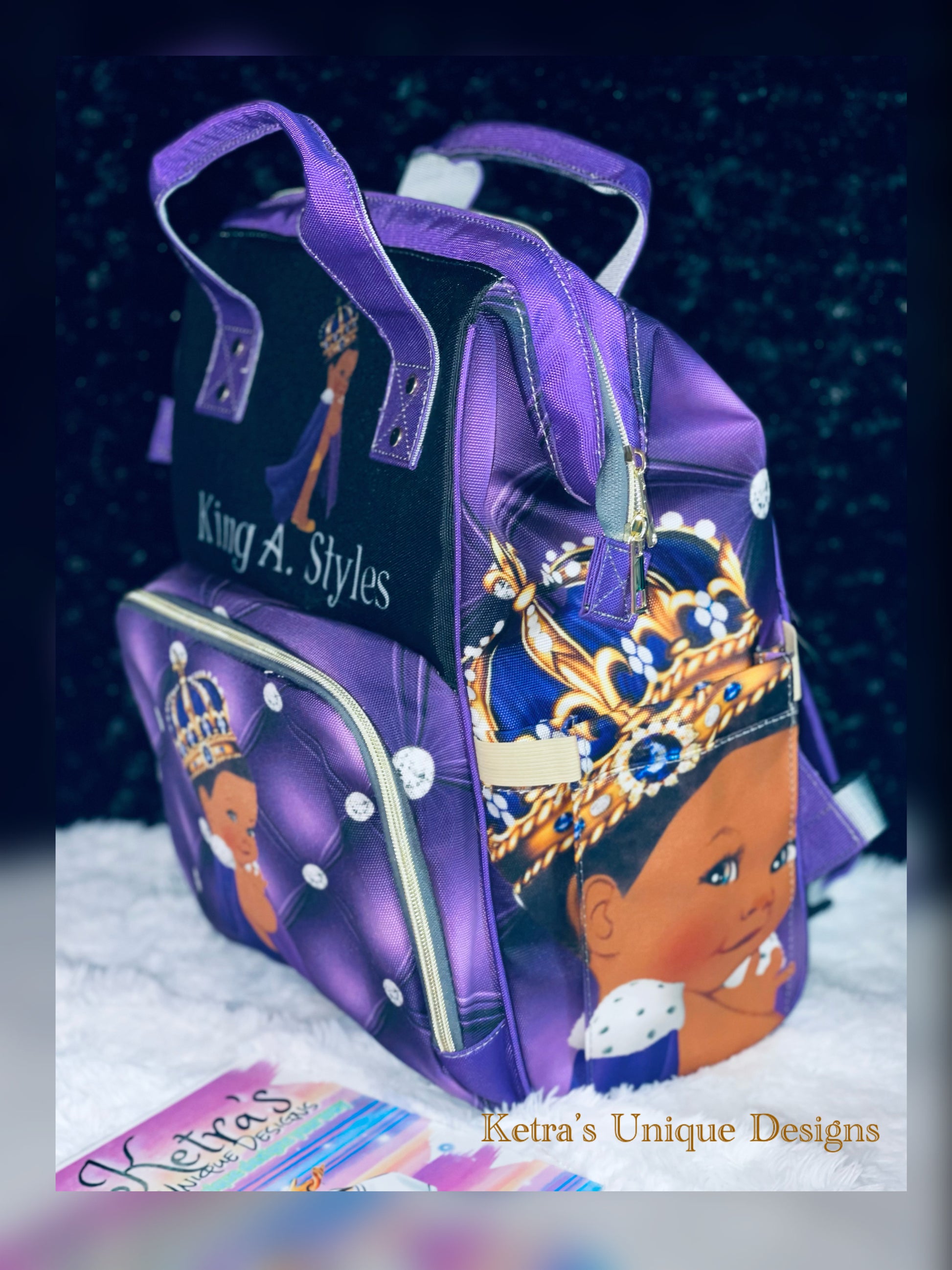 Little Prince Purple and Black baby bag!