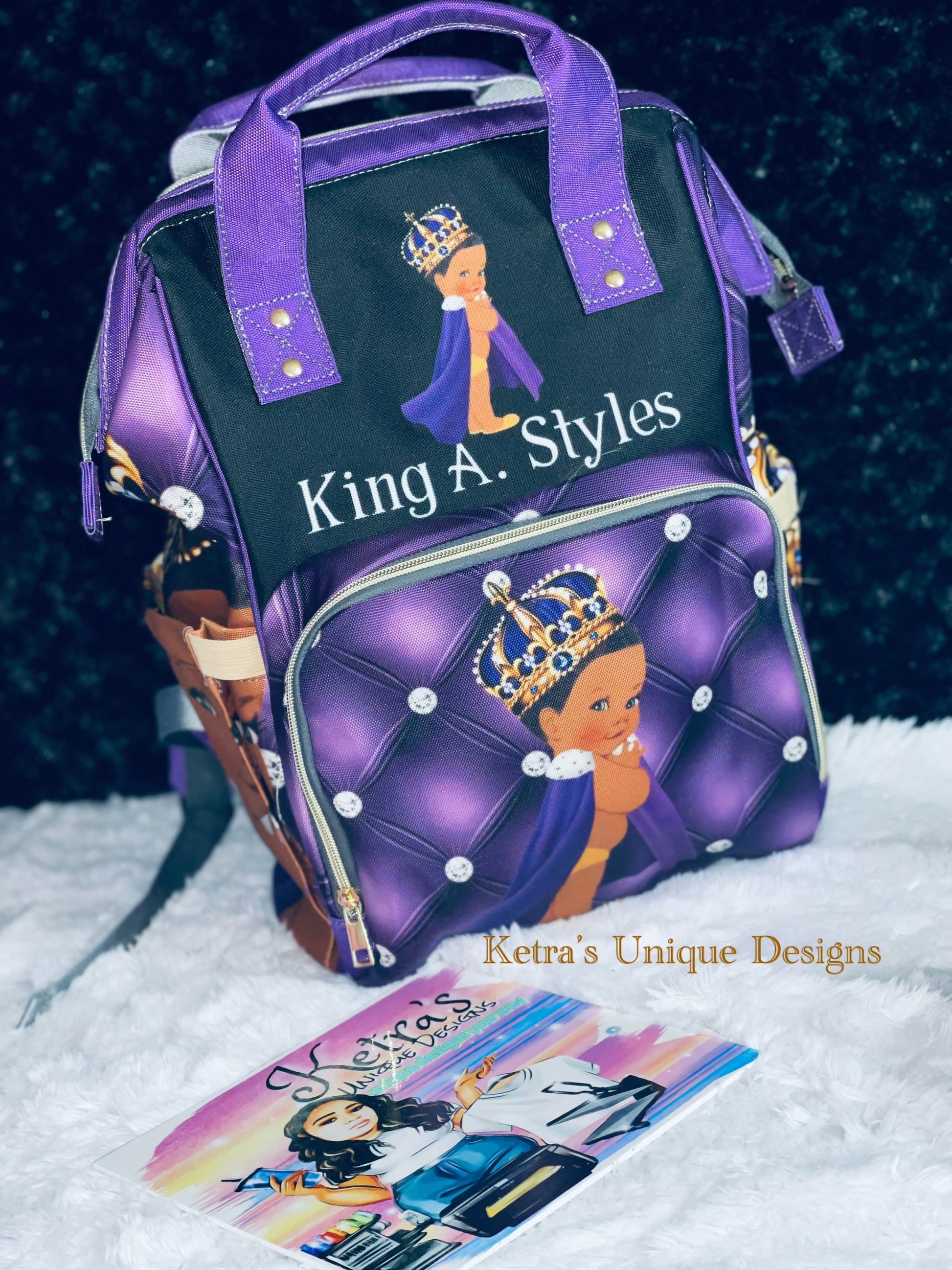 Little Prince Purple and Black baby bag!