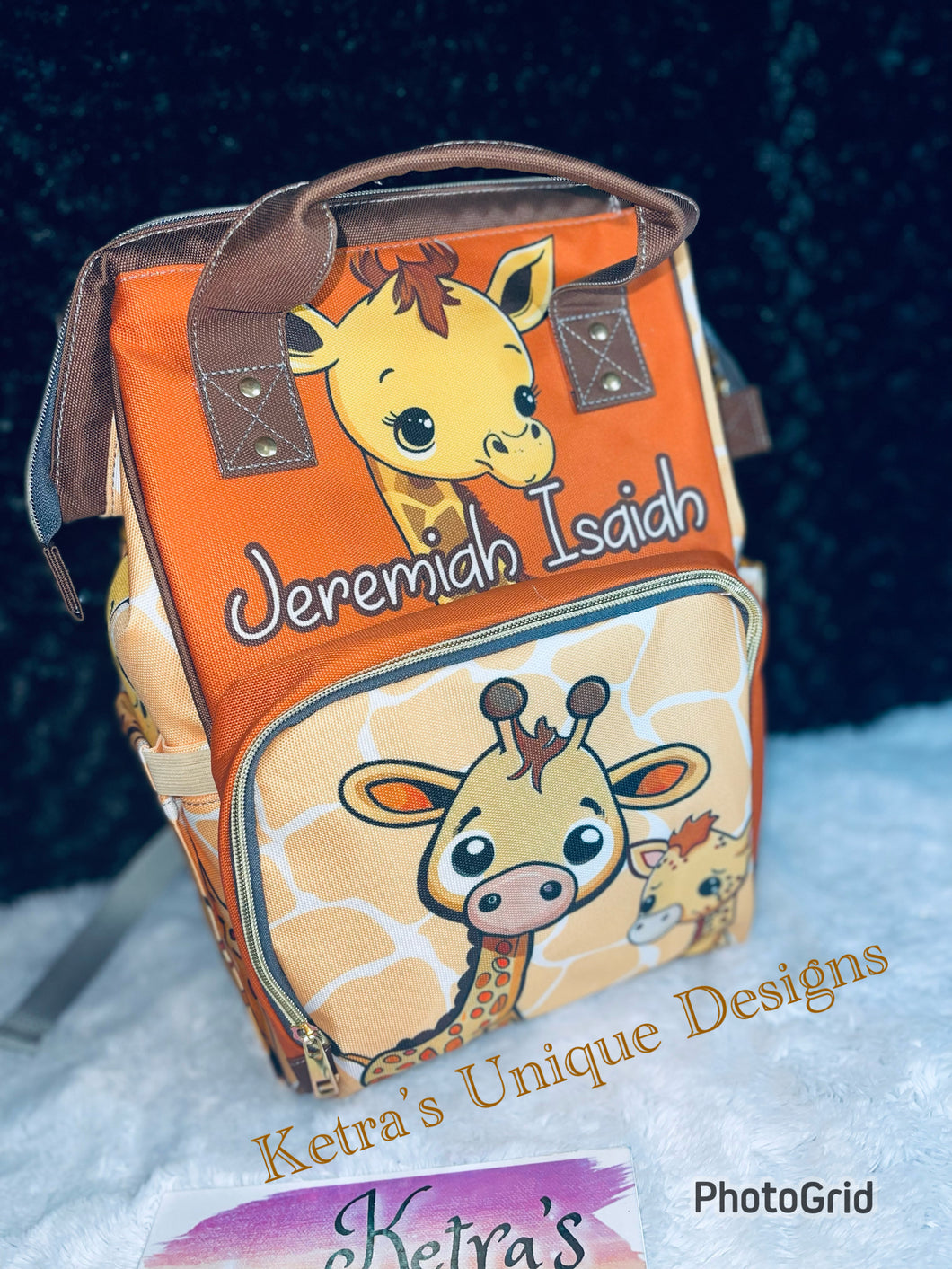 Giraffe baby bag