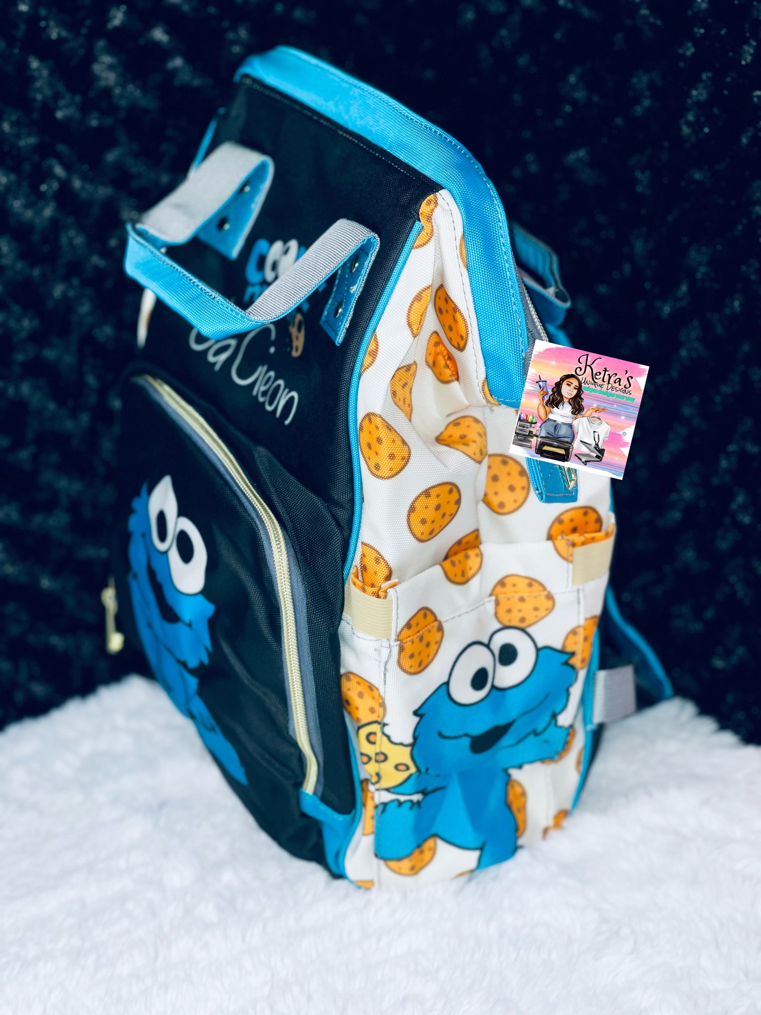 cookie monster diaper bag